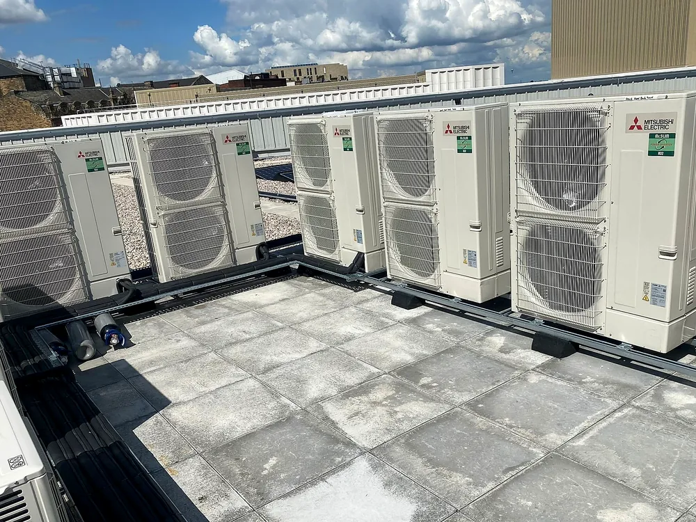 Mitsubishi Electric commercial air-conditioning installation